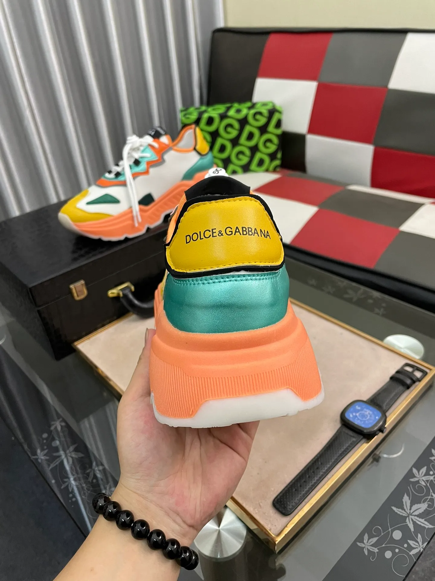 Ex-factory price 480⌚️⌚️[DG] Men's casual shoes, high-end quality, synchronized with counters, the version is compared with the original version, the upper is imported cowhide and the outsole is glued, the lining is full cowhide, exquisite and luxurious, size: 35–453⃣️colors available
